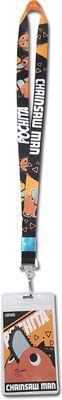 CHAINSAW MAN - POCHITA SQUARE BACKGROUND LANYARD