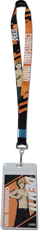 CHAINSAW MAN - DENJI CHARACTER SQUARE BACKGROUND LANYARD