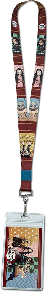 Demon Slayer | Main Characters - Clothing Pattern Backgrounds | Lanyard