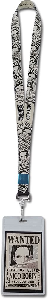 ONE PIECE - ROBIN WANTED POSTER STYLE #1 LANYARD