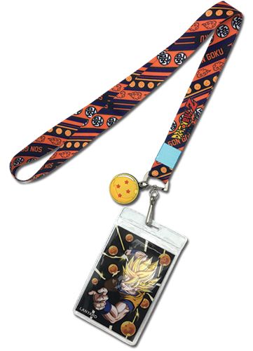 Dragon Ball Z | Dragon Balls & Kanji Pattern - Dragon Ball 4 Charm | Lanyard