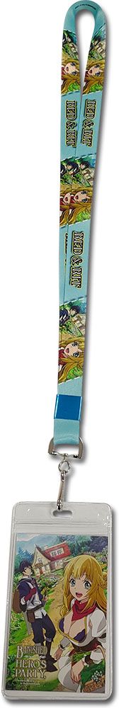 Banished From The Hero's Party | Red & Rit - Key Art | Light Blue Lanyard