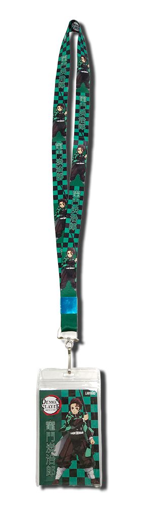 Demon Slayer | Tanjiro Kamado - Clothing Pattern Background | Lanyard