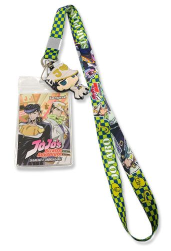 JoJo: Diamond Is Unbreakable | Jotaro & His Stand/Star Platinum - Jotaro Chibi Charm | Lanyard