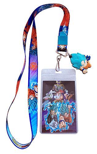 Dragon Ball Super - Resurrection F Saga | Goku Son (Super Saiyan Blue Form) - Chibi Charm | Lanyard