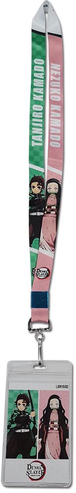 Demon Slayer | Tanjiro & Nezuko - Clothing Pattern Backgrounds | Lanyard