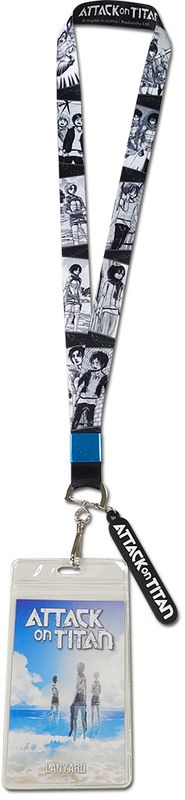ATTACK ON TITAN MANGA - EREN & MIKASA LANYARD
