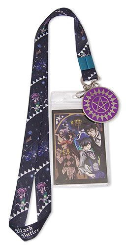 Black Butler: Book Of Circus | Circus Key Art - Sebastian's Contract Sigil Charm | Lanyard