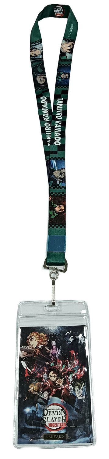 Demon Slayer: Infinity Train | Tanjiro Kamado - Clothing Pattern Background | Lanyard
