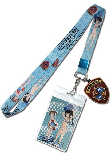 High School Fleet | Akeno & Moka - Yokosuka Marine School Emblem Charm | Lanyard