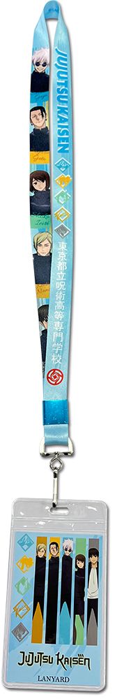 Jujutsu Kaisen - S2 | Geto & Gojo With Classmates Color With Name Art | Lanyard