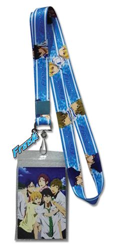 Free | Iwatobi Swim Club Members Splashing - Anime Title Charm | Lanyard