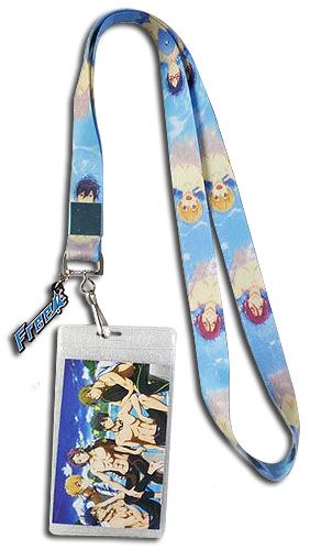 Free | Iwatobi Swim Club Members Swimming - Anime Title Charm | Lanyard