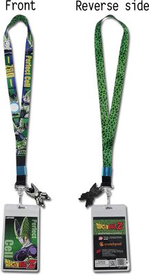 Dragon Ball Z | Cell (Perfect Form) & Clothing Pattern - Chibi Charm | Lanyard