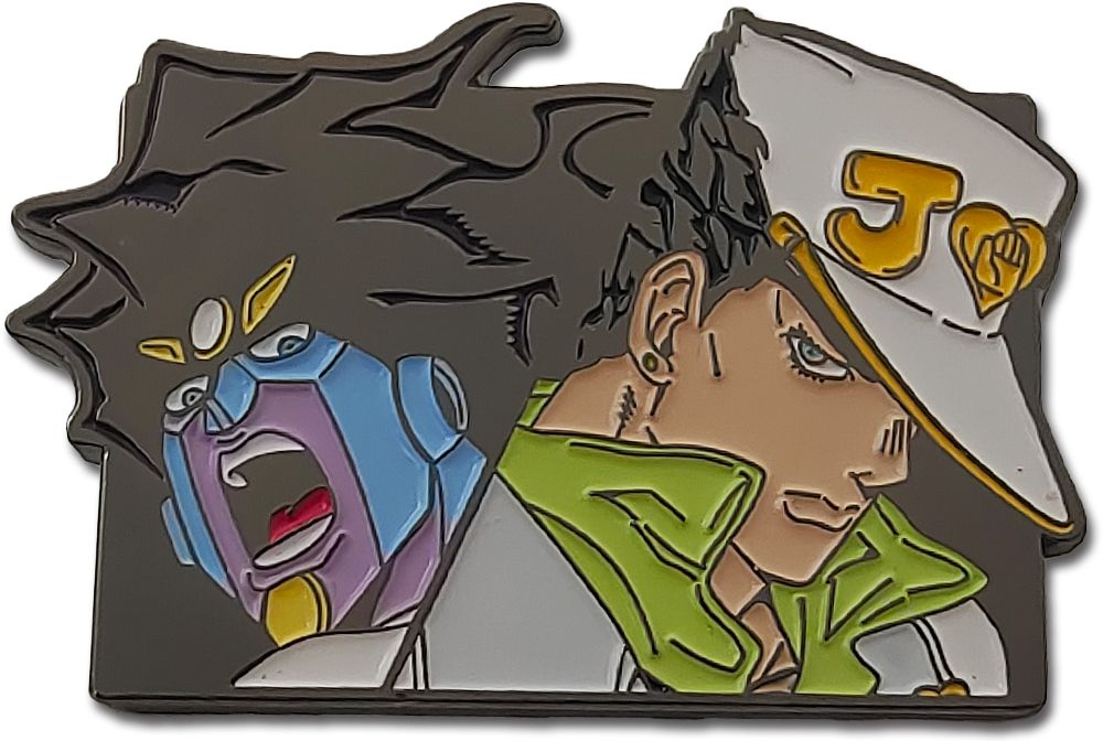 JoJo's Bizarre Adventure: Diamond Is Unbreakable | Jotaro & Star Platinum | Pinsart Pin JoJo's Bizarre Adventure: Diamond Is Unbreakable | Jotaro & Star Platinum | Pinsart Pin