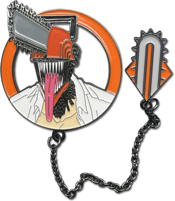 Chainsaw Man | Chainsaw Man & Pochita | Pinsart Chain Pin