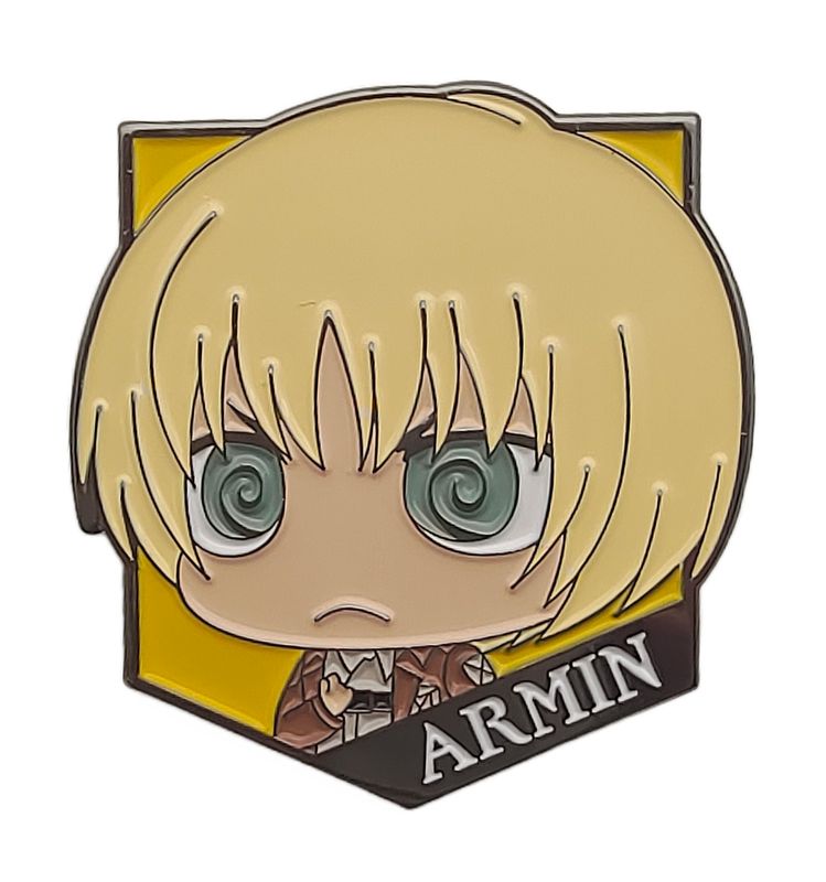 Attack On Titan | Armin Arlert (Chibi) | Shield-Shaped PinsArt Pin
