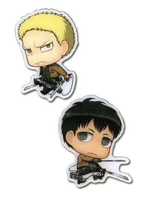 Attack On Titan - Sd Reiner & Conny Metal Pins