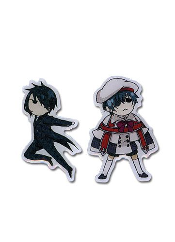 Black Butler | Ciel (SD) & Sebastian (SD) | 2-Pc Metal Pinsart Pin Set