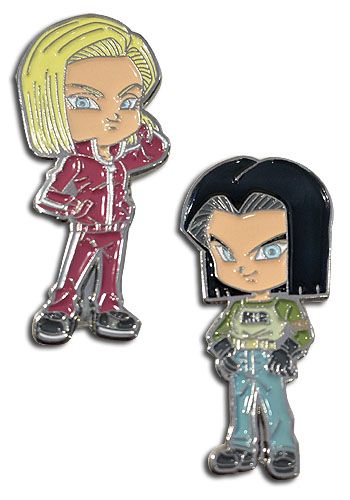 Dragon Ball Super | Android 17 & Android 18 | Enamel Pins