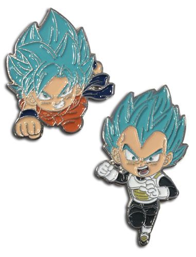 Dragon Ball Super | Goku & Vegeta (Super Saiyan Blue Forms) | Enamel Pins