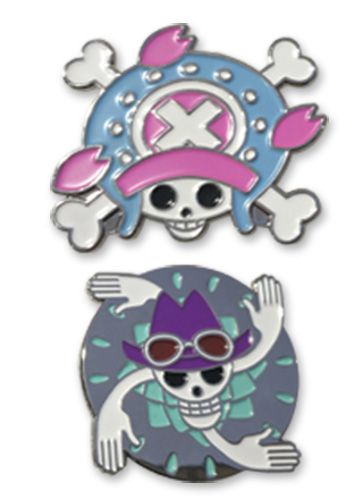 One Piece | Chopper & Robin Skull | 1.5'' Pin Set