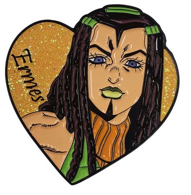 JoJo's Bizarre Adventure: Stone Ocean | Ermes | Heart Pinsart Pin