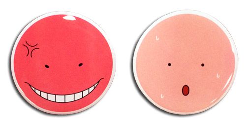 Assassination Classroom | Koro-sensei - Angry & Hot | 2-Pc PinsArt Pin Set