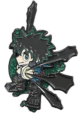 My Hero Academia - S6 | Deku Black Whips (Chibi) | Spinning Pinsart Pin