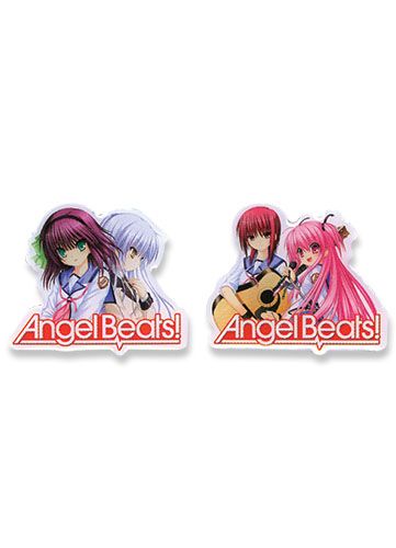 Angel Beats | Main Characters | 2-Pc Metal Pinsart Pin Set