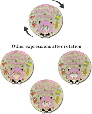 Spy X Family | Anya Forger's Face Change | Spinning Pinsart Pin