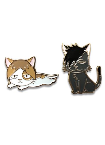 Haikyu | Kuroo Cat & Kozume Cat | Pins