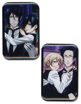 Black Butler 2 | Ciel & Alois - With Their Butlers | 2-Pc Pinsart Pin Set