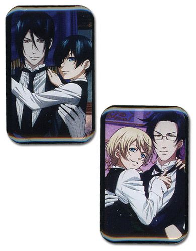 Black Butler 2 | Ciel & Alois - With Their Butlers | 2-Pc Pinsart Pin Set