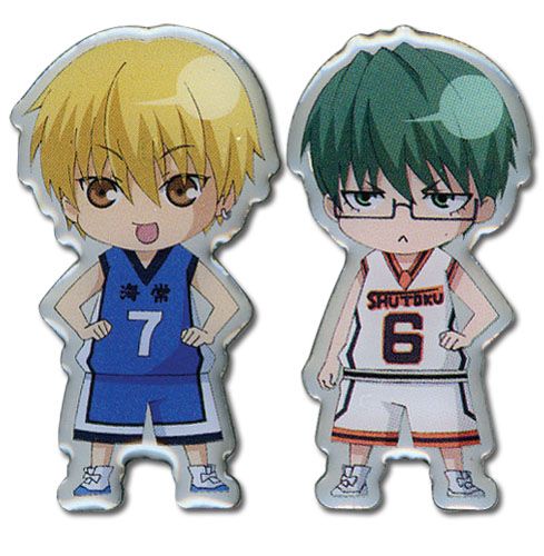 Kuroko's Basketball | Ryota & Yukio (Chibi) | Metal Pinsart Pin