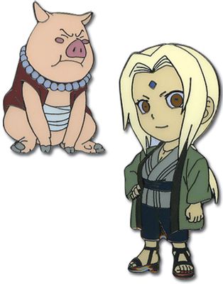 Naruto | Tsunade & Tonton | Metal Pin Set