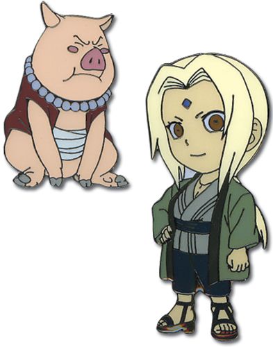 Naruto | Tsunade & Tonton | Metal Pin Set