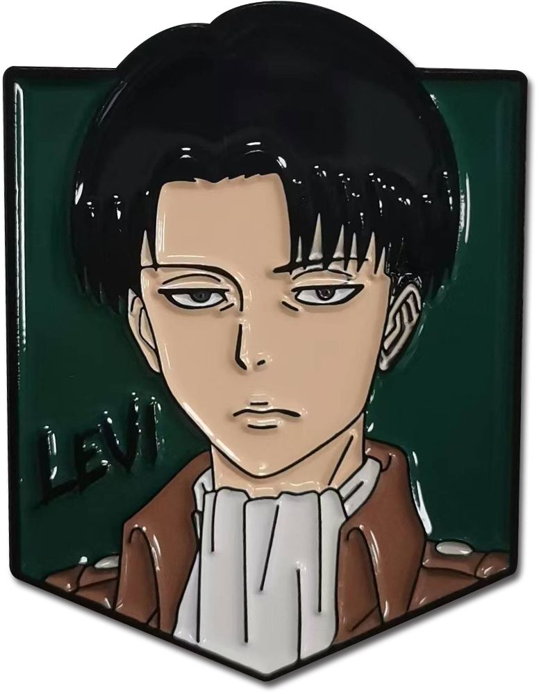Attack On Titan | Levi Ackerman | Shield-Shaped Pinsart Pin