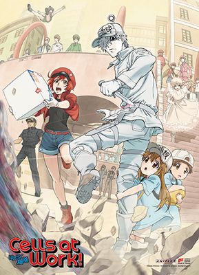 Cells At Work | Main Characters - Key Art | Wall Scroll
