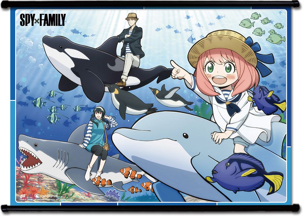 Spy X Family | Main Characters - Aquarium | Wall Scroll