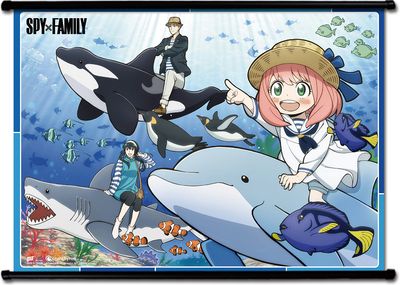 Spy X Family | Main Characters - Aquarium | Wall Scroll