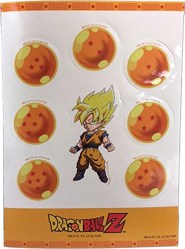 Dragon Ball | Goku Son (Super Saiyan Form) & Dragonballs | Sticker Set