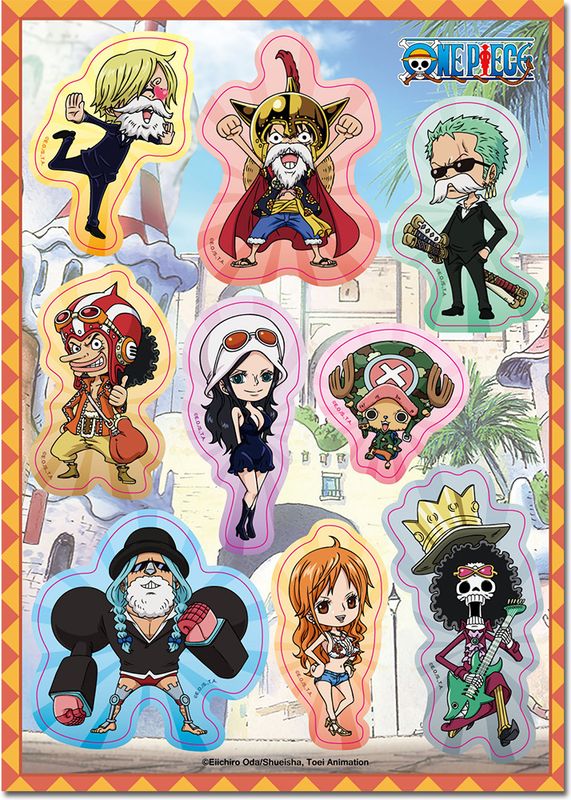 One Piece - Dressrosa Arc | Group (Chibi) | Sticker Set
