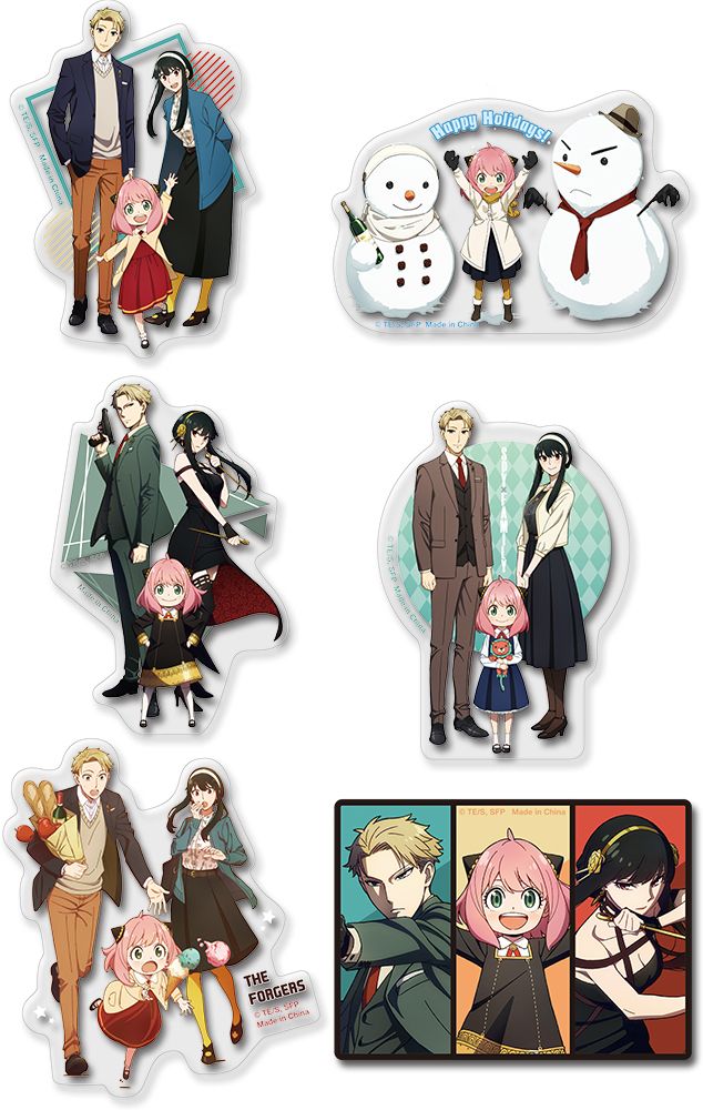 Spy X Family | Group Artwork | Transparent Die-Cut Sticker Set