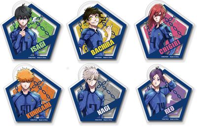 Blue Lock - Manga | Main Characters - Posing Art | Transparent Die-Cut Sticker