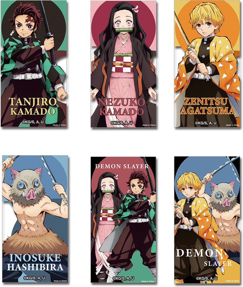 Demon Slayer | Main Characters | Transparent Die-Cut Sticker