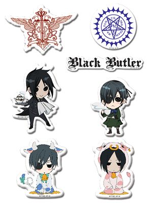 Black Butler | Main Characters (SD) | Puffy Sticker Set