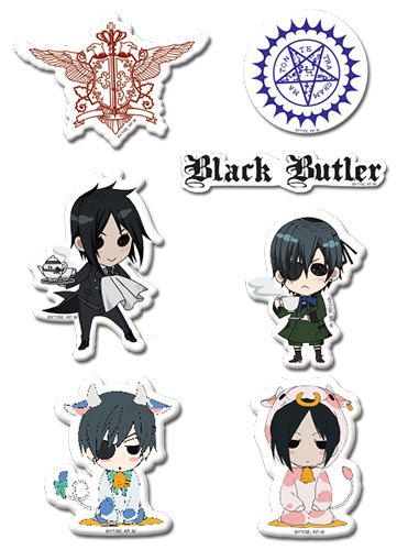 Black Butler | Main Characters (SD) | Puffy Sticker Set