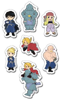 Fullmetal Alchemist | Group | Puffy Sticker Set