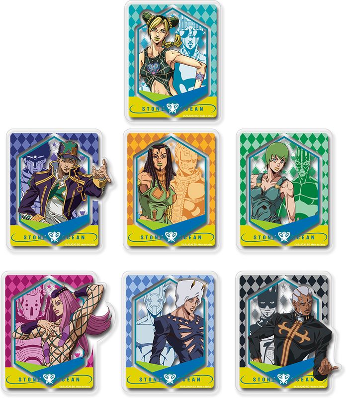JoJo's Bizarre Adventure: Stone Ocean | Group Character With Stand Ver. | Transparent Sticker